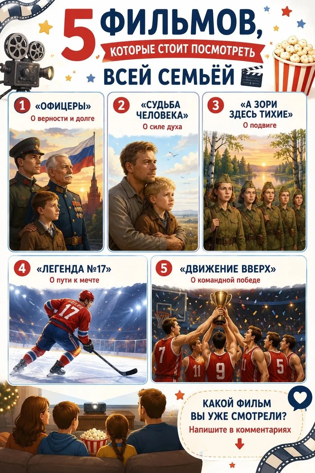 5 фильмов, которые стоит посмотреть всей семьёй