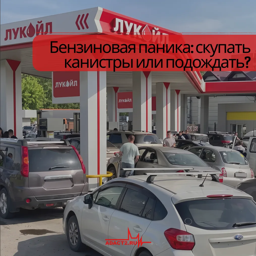 Бензиновая паника: скупать канистры или подождать? ⛽🔥

В регионах — очереди и лимиты: где-то запрет