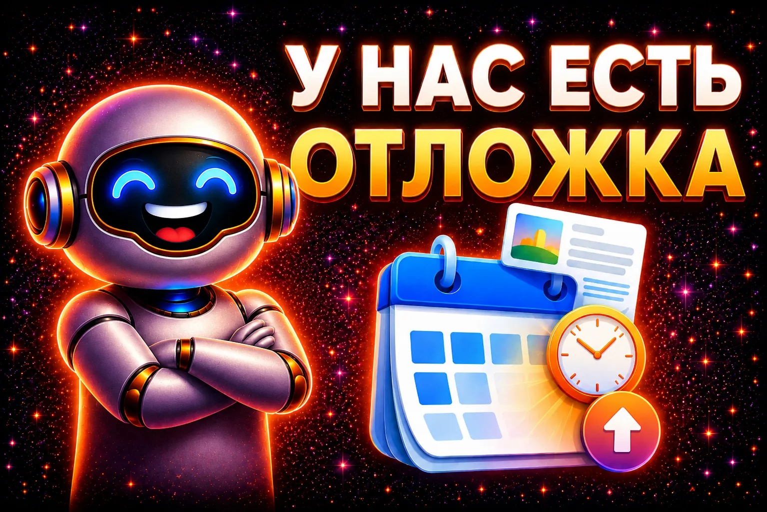 🚀 У нас есть «Отложка»!

Это бот для отложенного постинга в MAX, который помогает вести каналы намн