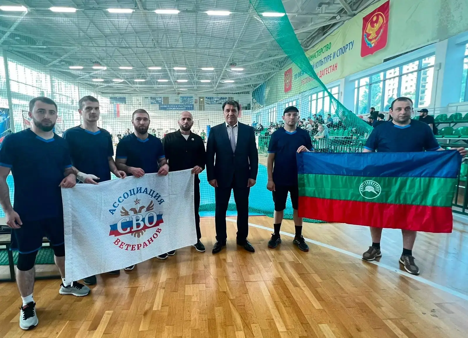 В Дагестане проходят Межрегиональные соревнования по волейболу среди участников специал...