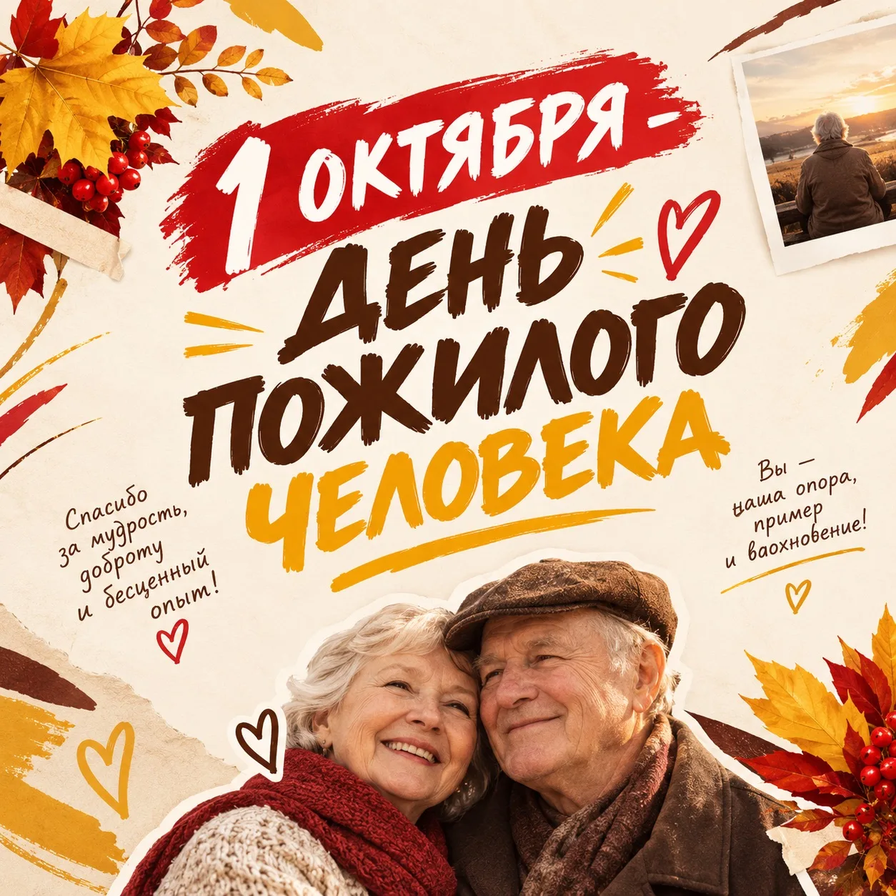 🎉 1 октября прошел день пожилого человека!