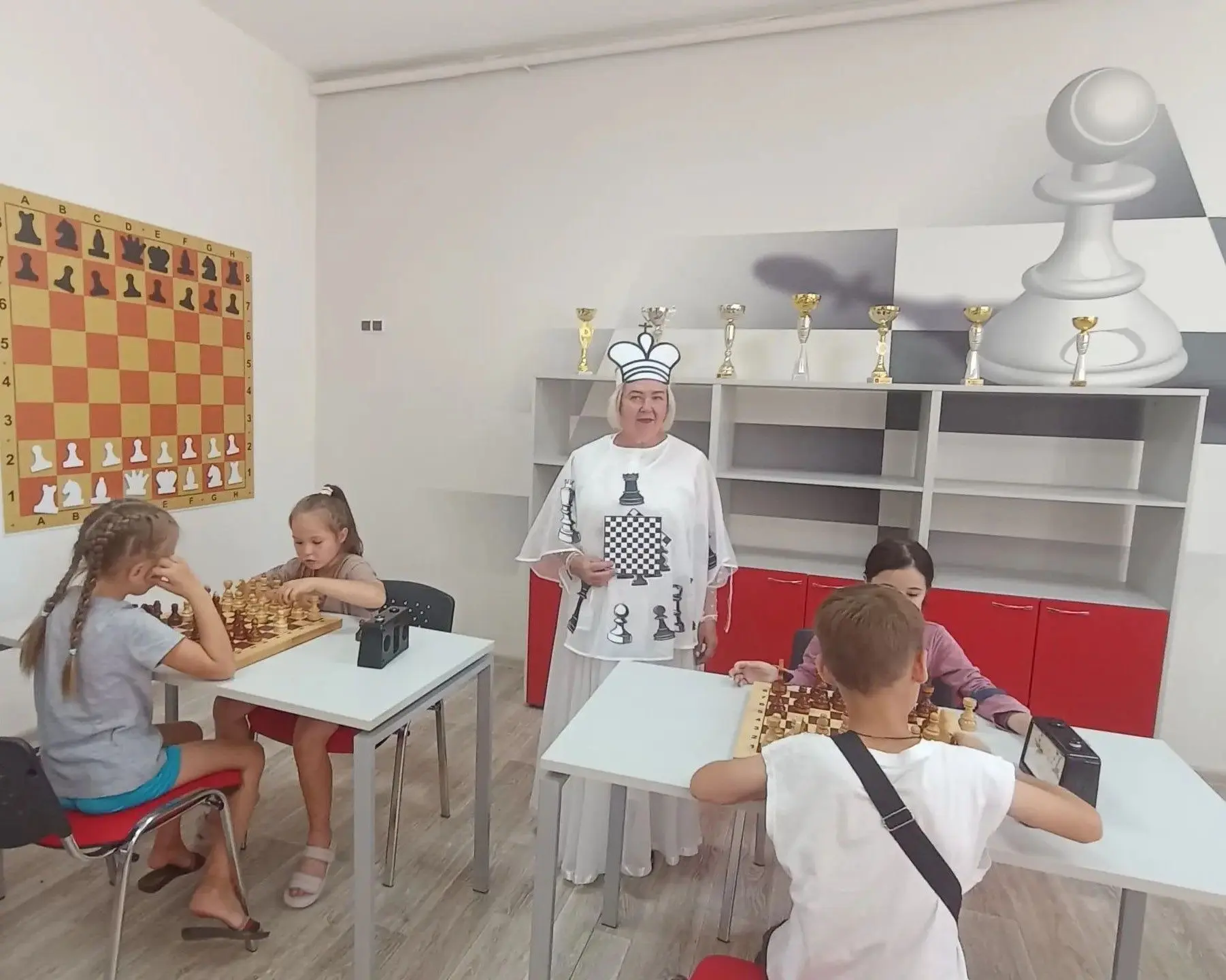 В рамках празднования Международного дня шахмат Дом культуры п. Красочный организовал для воспитанни
