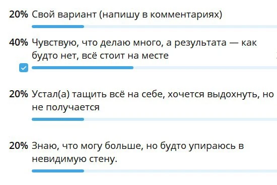Благодарю за участие в опросе 🤗 вижу, основные темы, которые интересны.