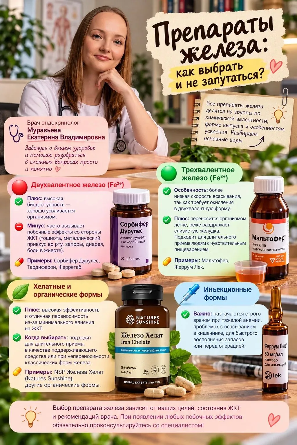💊 Препараты железа: как выбрать и не запутаться?