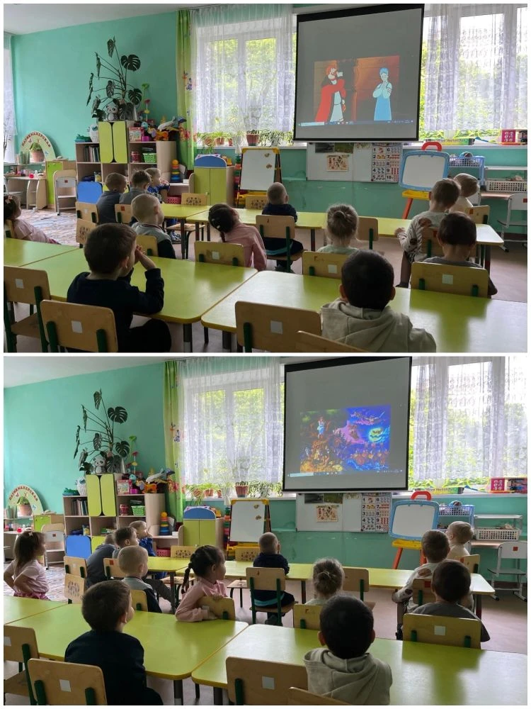 Во второй младшей группе "Дружная семейка" прошли «Пушкинские дни». Дети склеили «златую цепь» и сов
