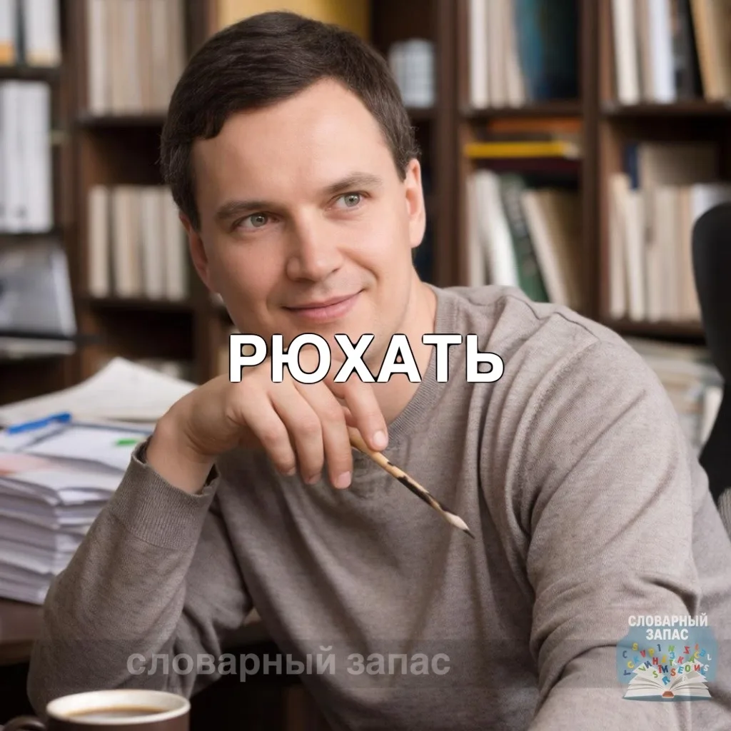 Рю́хать - понимать, соображать в чем-либо, знать о чем-либо

Словарный запас