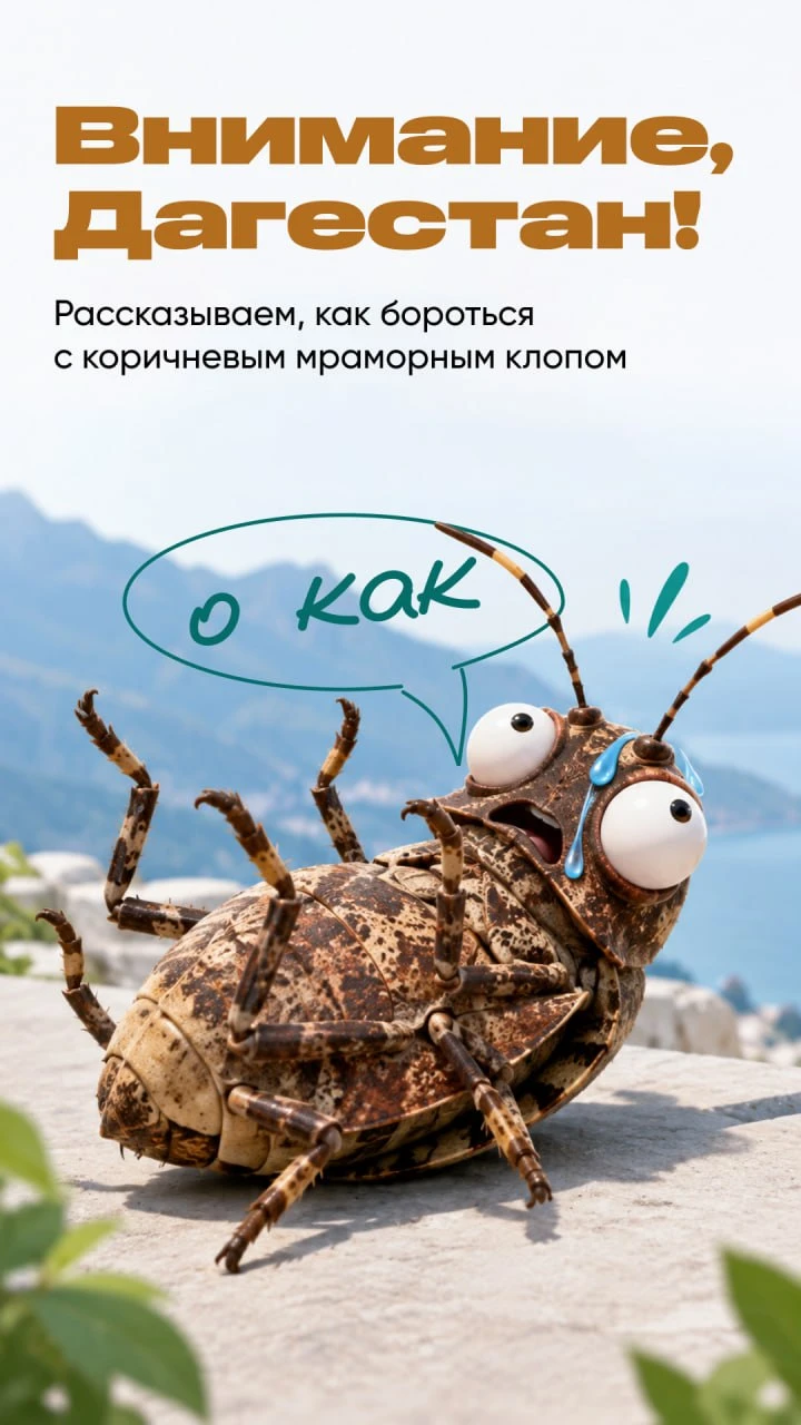 Жители Магарамкентского района жалуются на коричневого мраморного клопа