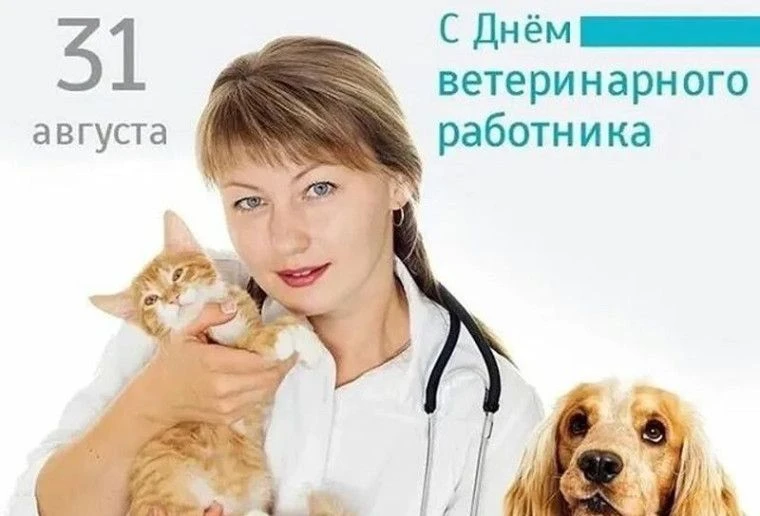 31 августа-День работника ветеринарной службы.