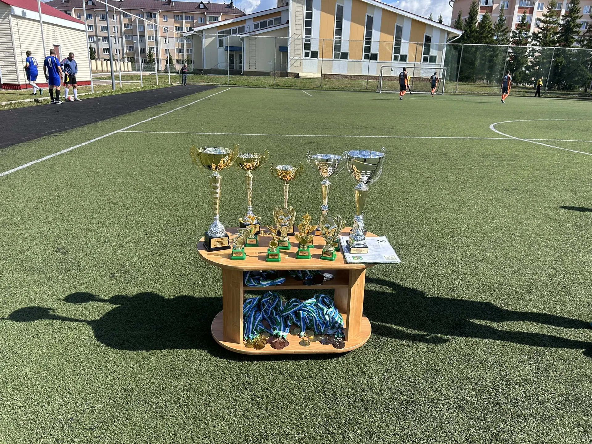👍22 августа 2026 года в п. Приютово состоялся турнир по футболу, среди ветеранских ком...