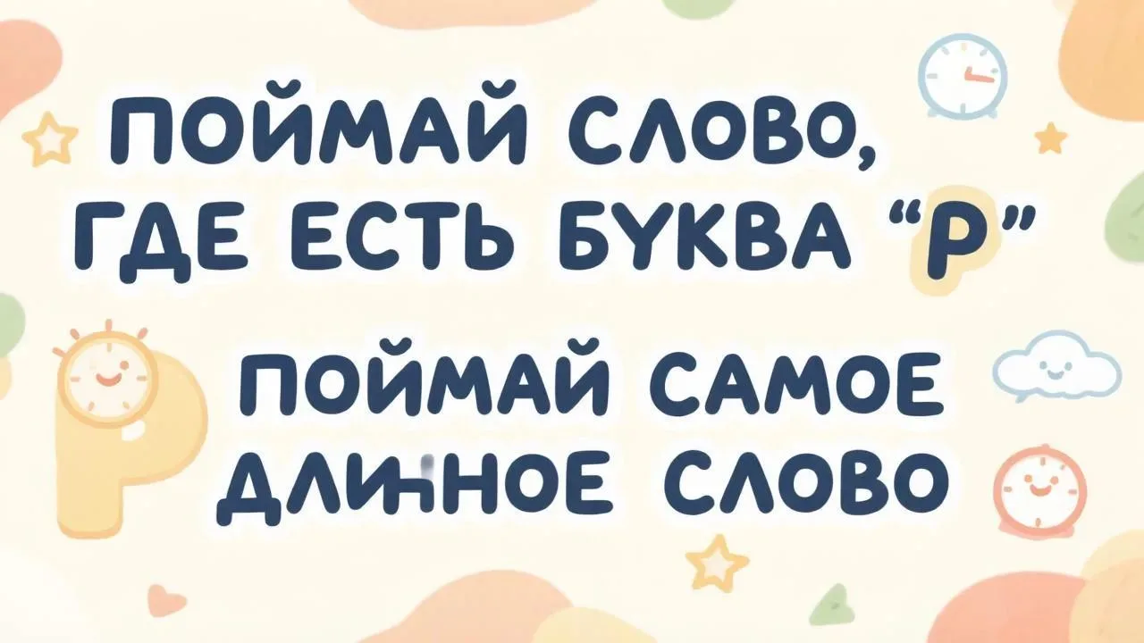 Игра «Поймай слово» 🎣