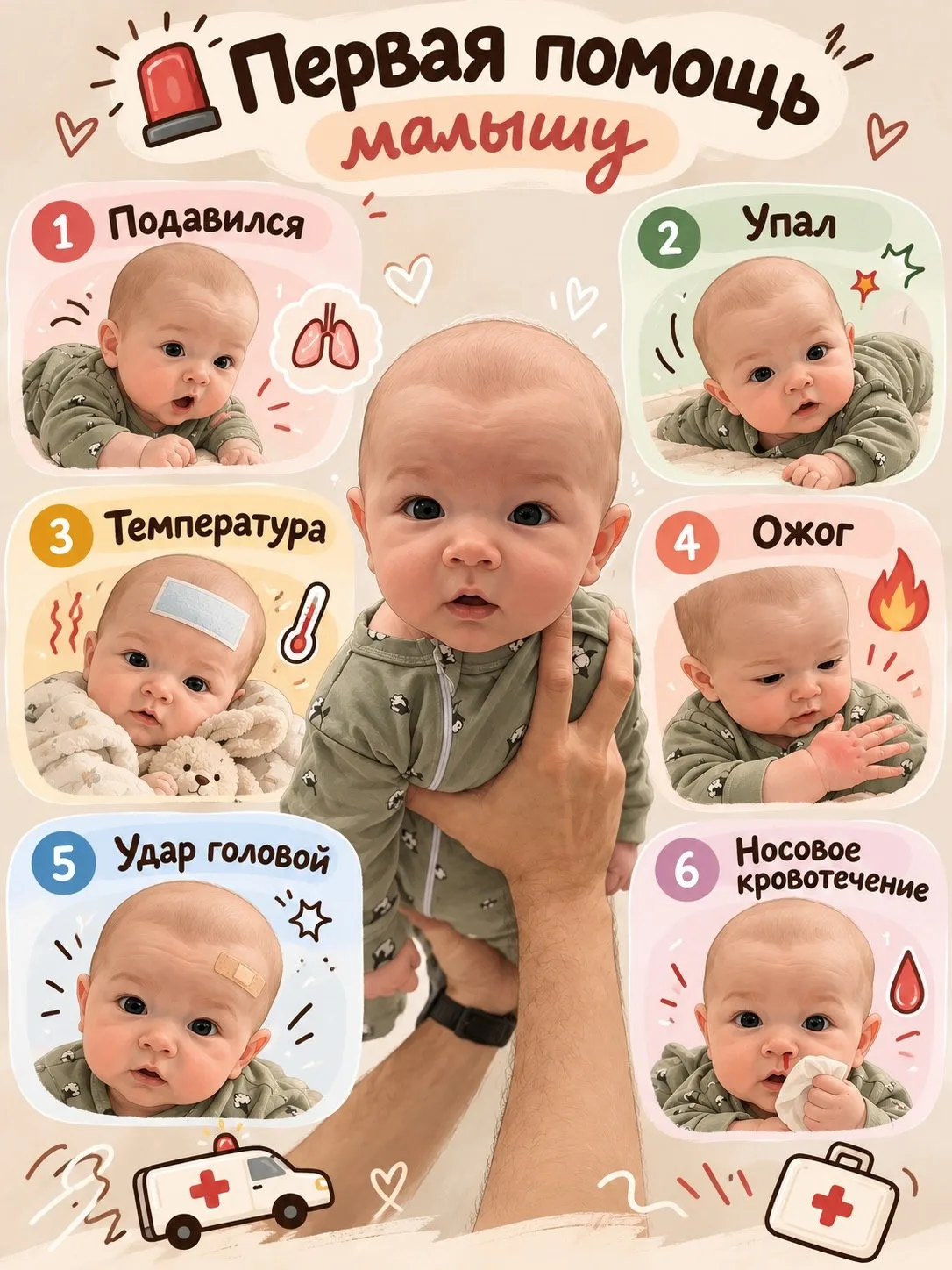 Сохрани, чтобы знать, что делать🚑📎