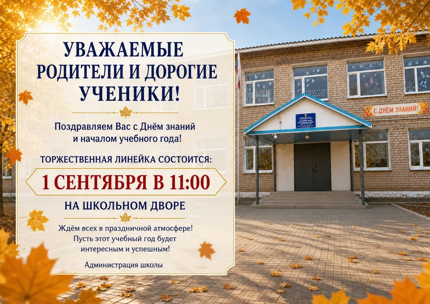 Уважаемые родители и дорогие ученики!