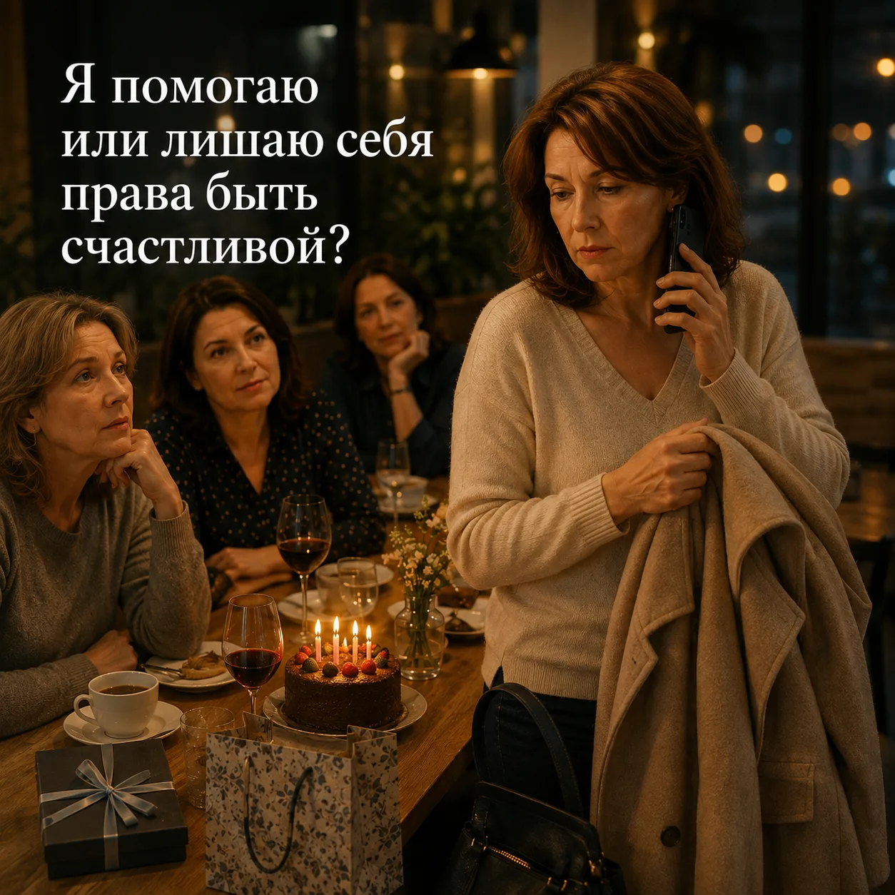 Она была на дне рождения подруги, когда позвонила взрослая дочь.
