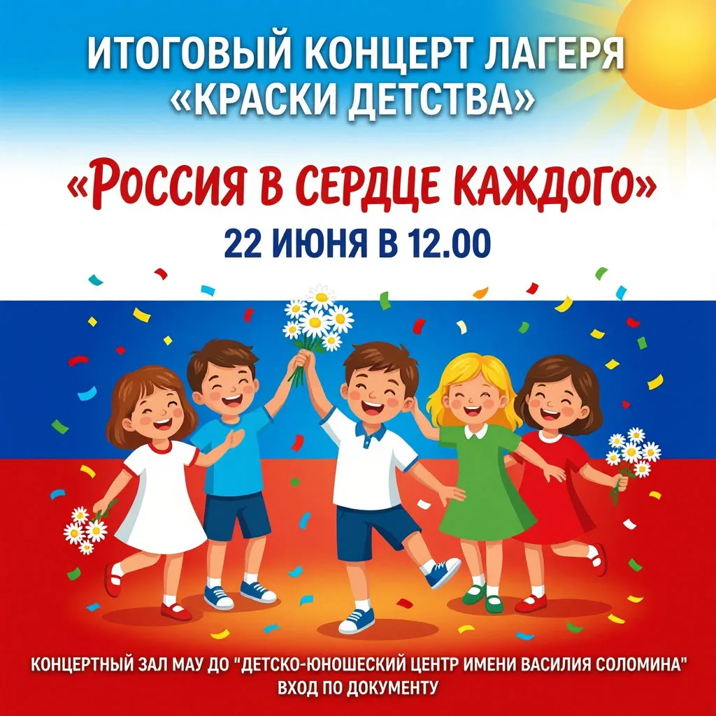 Подходит к своему завершению интересная, насыщенная смена в лагере с дневным пребыванием "Краски дет