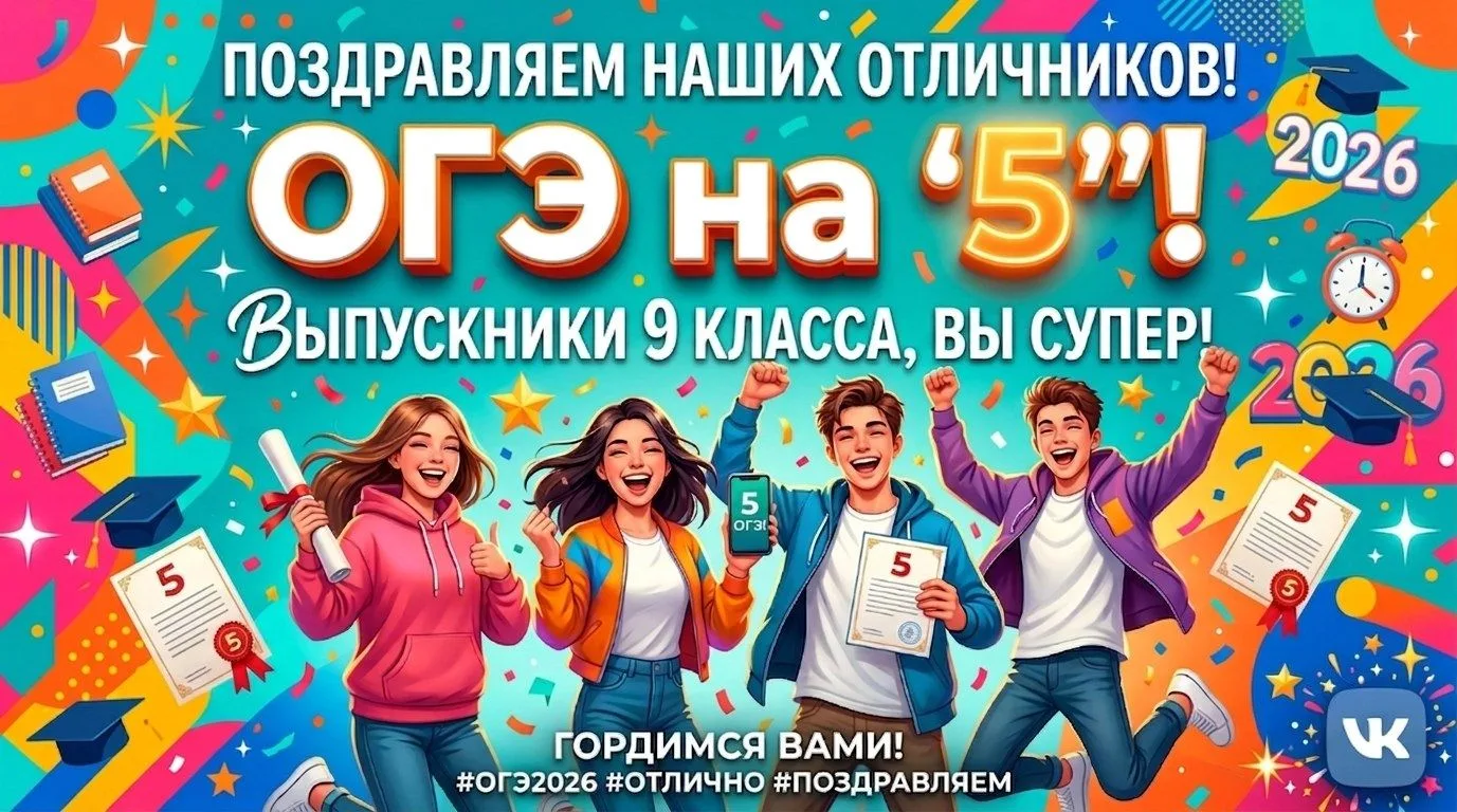 🎓 ЭКЗАМЕНЫ ПОЗАДИ — А ПОБЕДЫ ВПЕРЕДИ! 🏆✨
Вот и закончилась экзаменационная пора для выпускников 9-