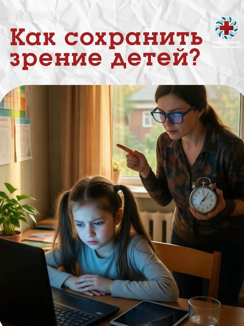 Как сохранить зрение детей?