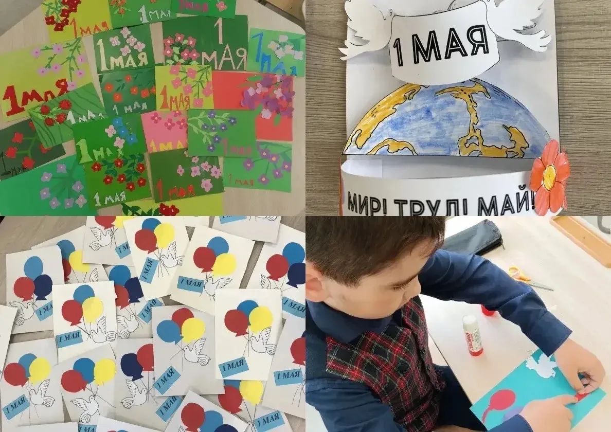 Весеннее творчество 🧑‍🎨   В преддверии праздника Весны и Труда наши юные таланты из начальных классо
