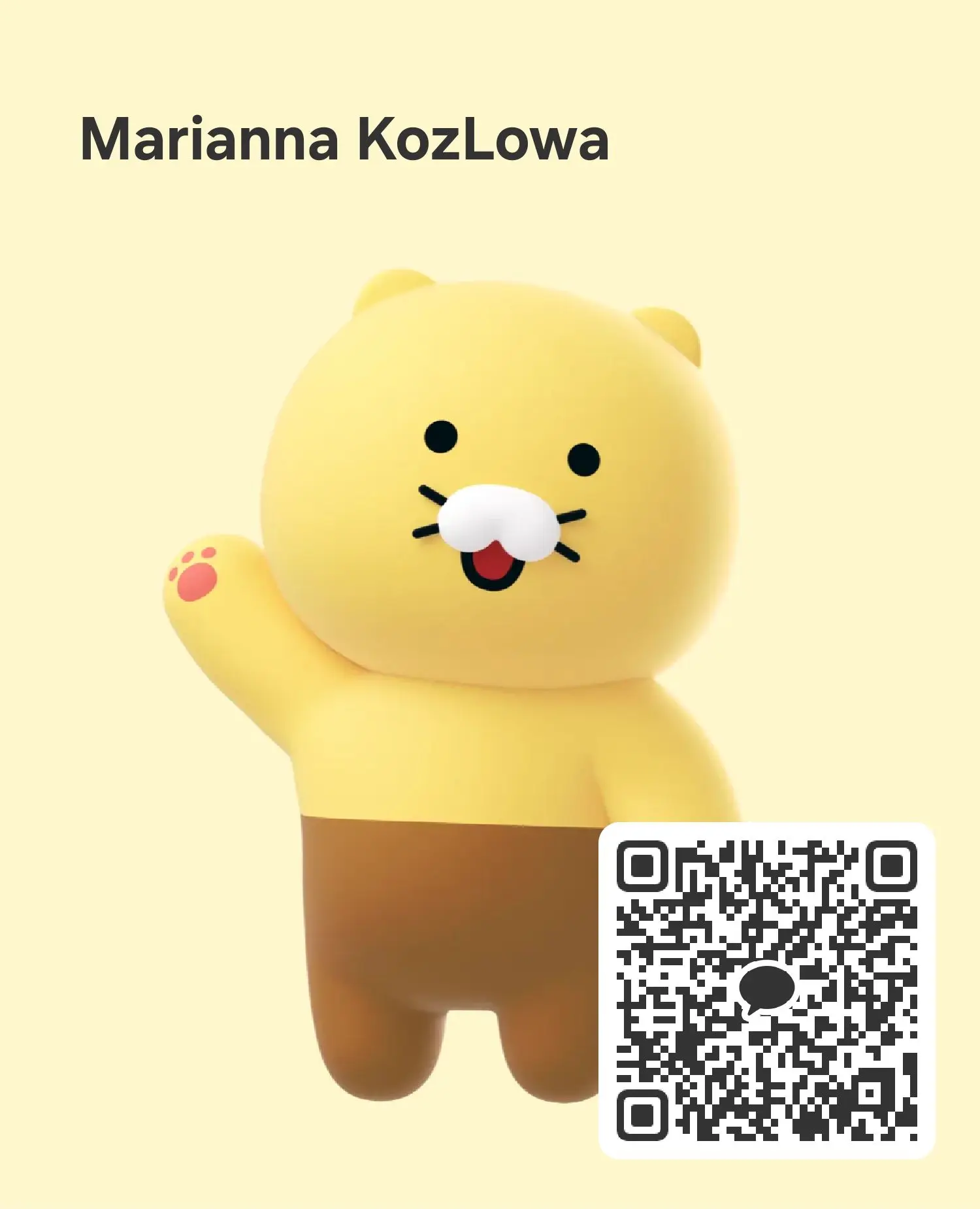 Другие пользователи могут добавлять вас с помощью этого QR-кода.