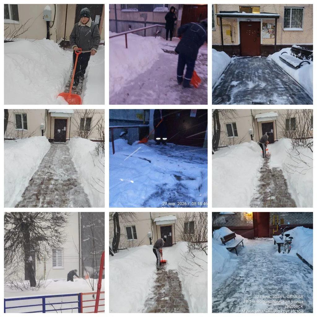 Снежная миссия выполнима:  несмотря на непрекращающийся снегопад, наши дворники уже в деле с раннего