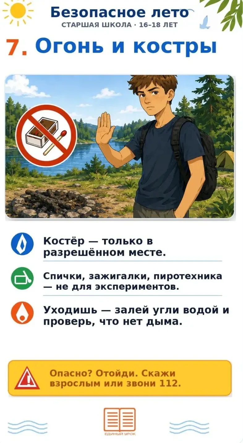 А эти памятки — для старшеклассников 16–18 лет. Те же важные темы, но уже на взрослом уровне: без за