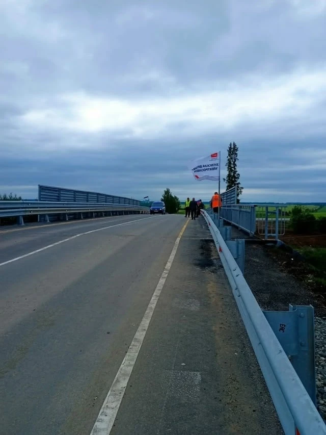 Путепровод открыли возле деревни Кестым Балезинского района Удмуртии