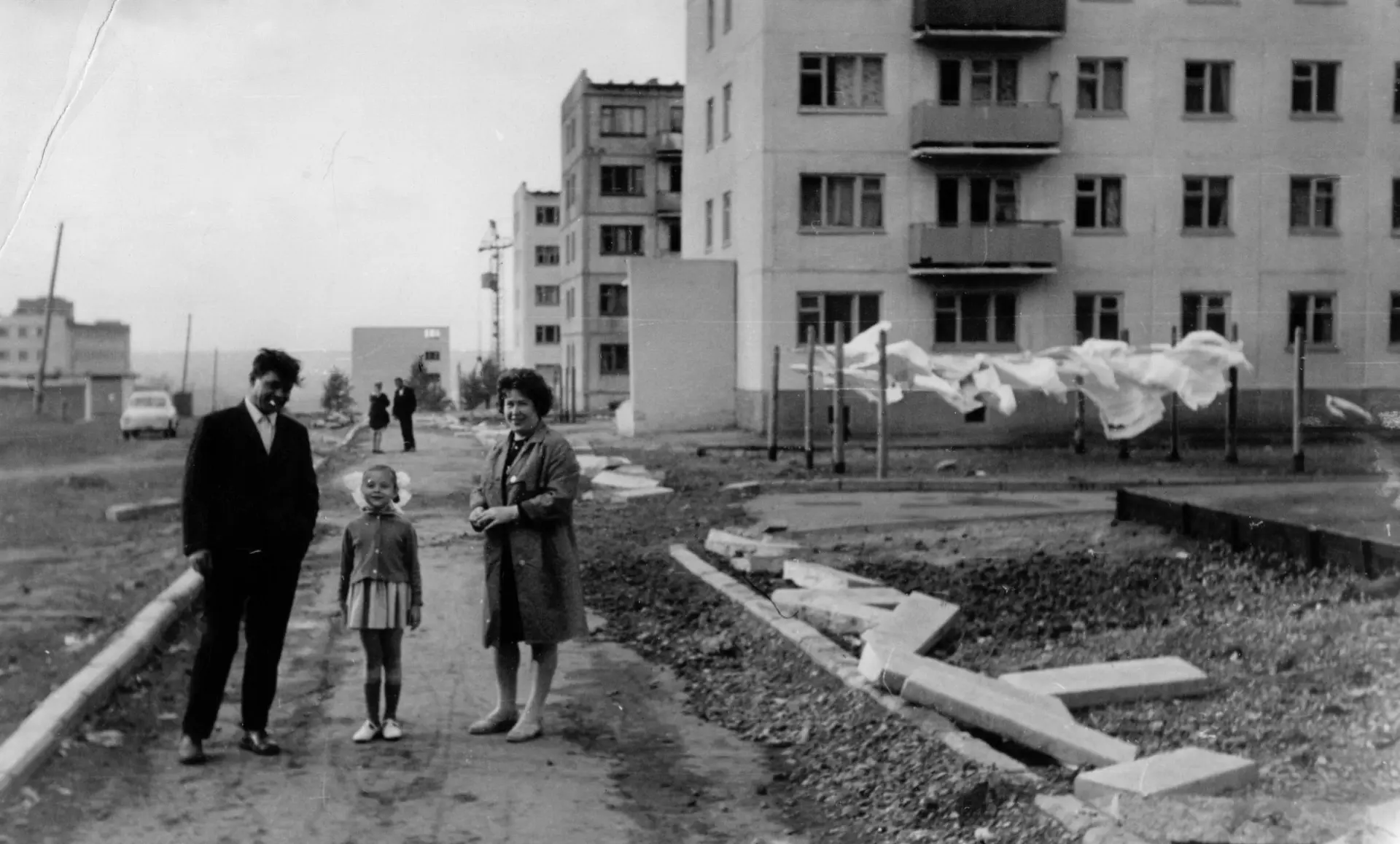 Строительство домов по ул. Планировочная, 1969 год.