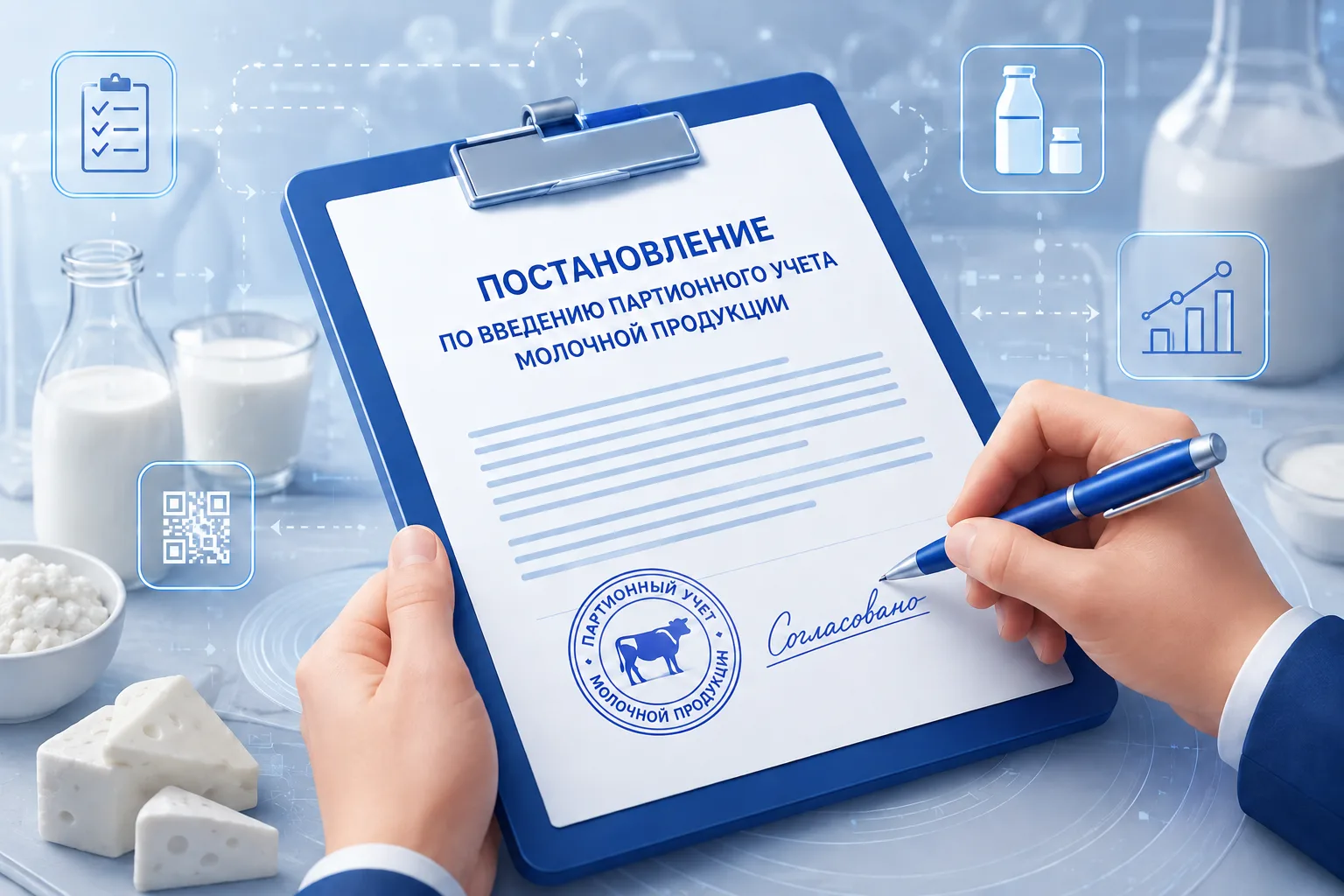 Постановление по введению партионного учета молочной продукции ПОДПИСАНО ✅
 
Официальный документ мо