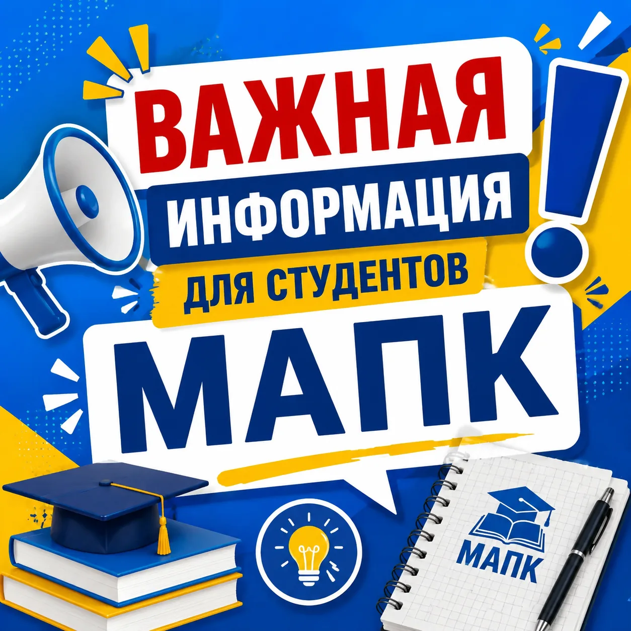 ✅ Важная информация для студентов МАПК