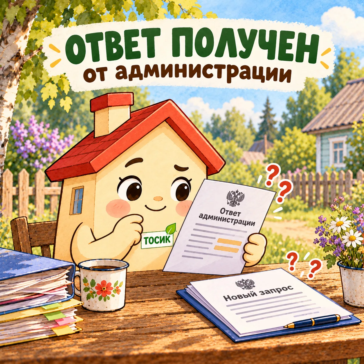 Получили ответ администрации по ситуации с ТОС №135.