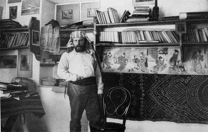 Максимилиан Волошин в своём доме в Коктебеле. 1906