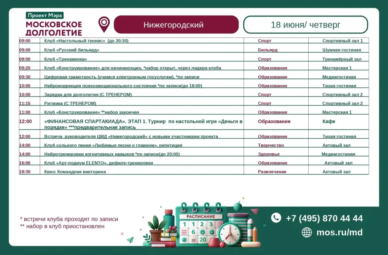 ⭐️ Дорогие участники! ⭐️
Представляем вашему вниманию расписание на текущий день!

Ждём вас в нашем 