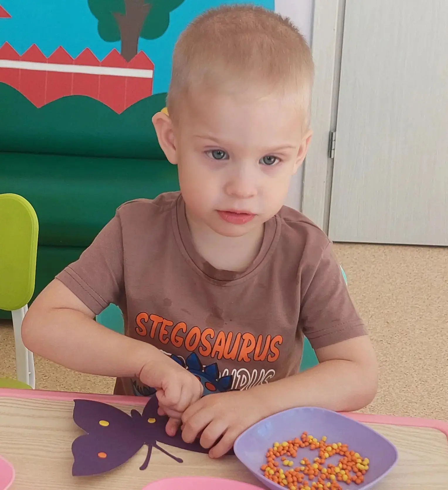 😍 Посмотрите, какие чудесные бабочки получились у наших малышей из группы «Бусинки»! 🦋