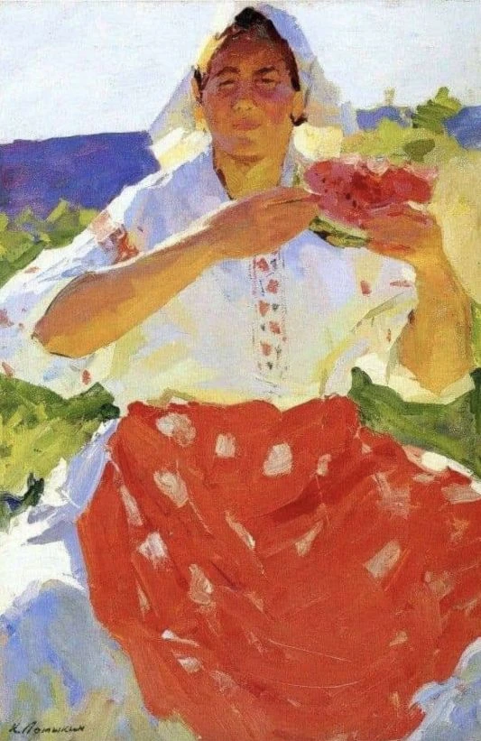 ,,Крестьянка с арбузом " 1959 год.