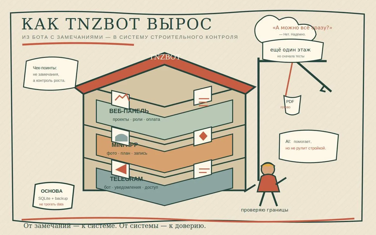 tnzbot.ru стремительно растёт. Я иду не по пути усложнения, а по пути - ускорения сбора данных по лю