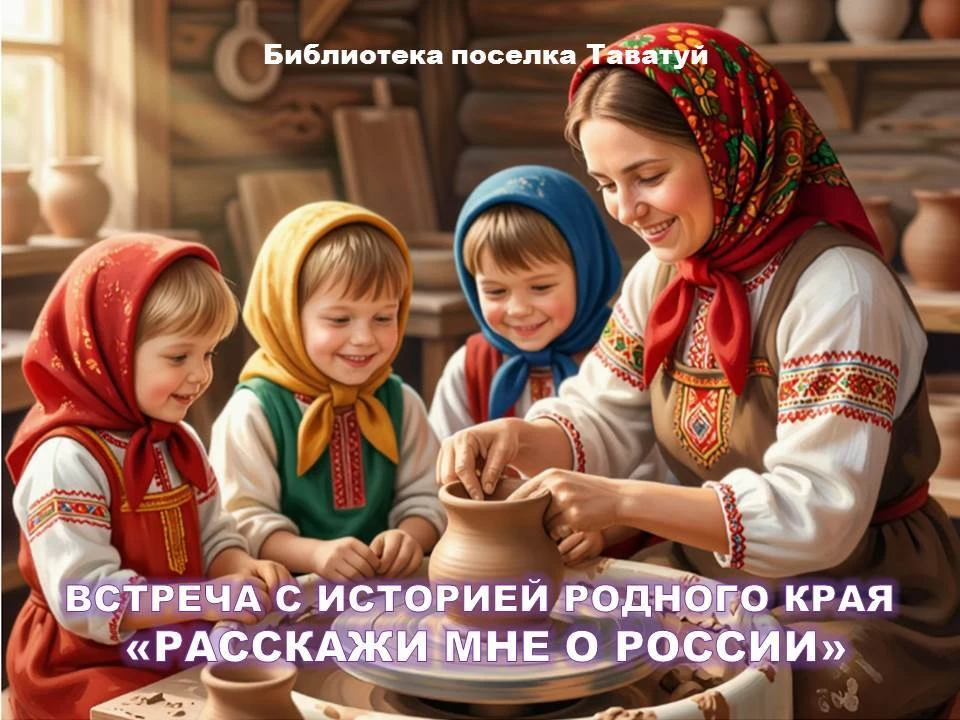 ВСТРЕЧА С ИСТОРИЕЙ РОДНОГО КРАЯ "РАССКАЖИ МНЕ О РОССИИ"

В поселке Таватуй, на базе местной библиоте