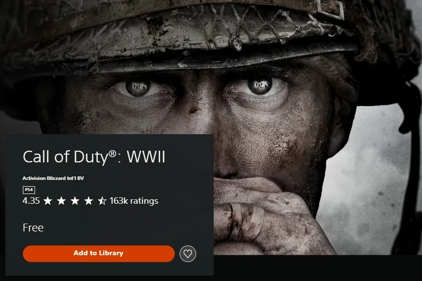 Call of Duty: WWII стала БЕСПЛАТНОЙ в PS Store. Забирайте, пока не отобрали.
