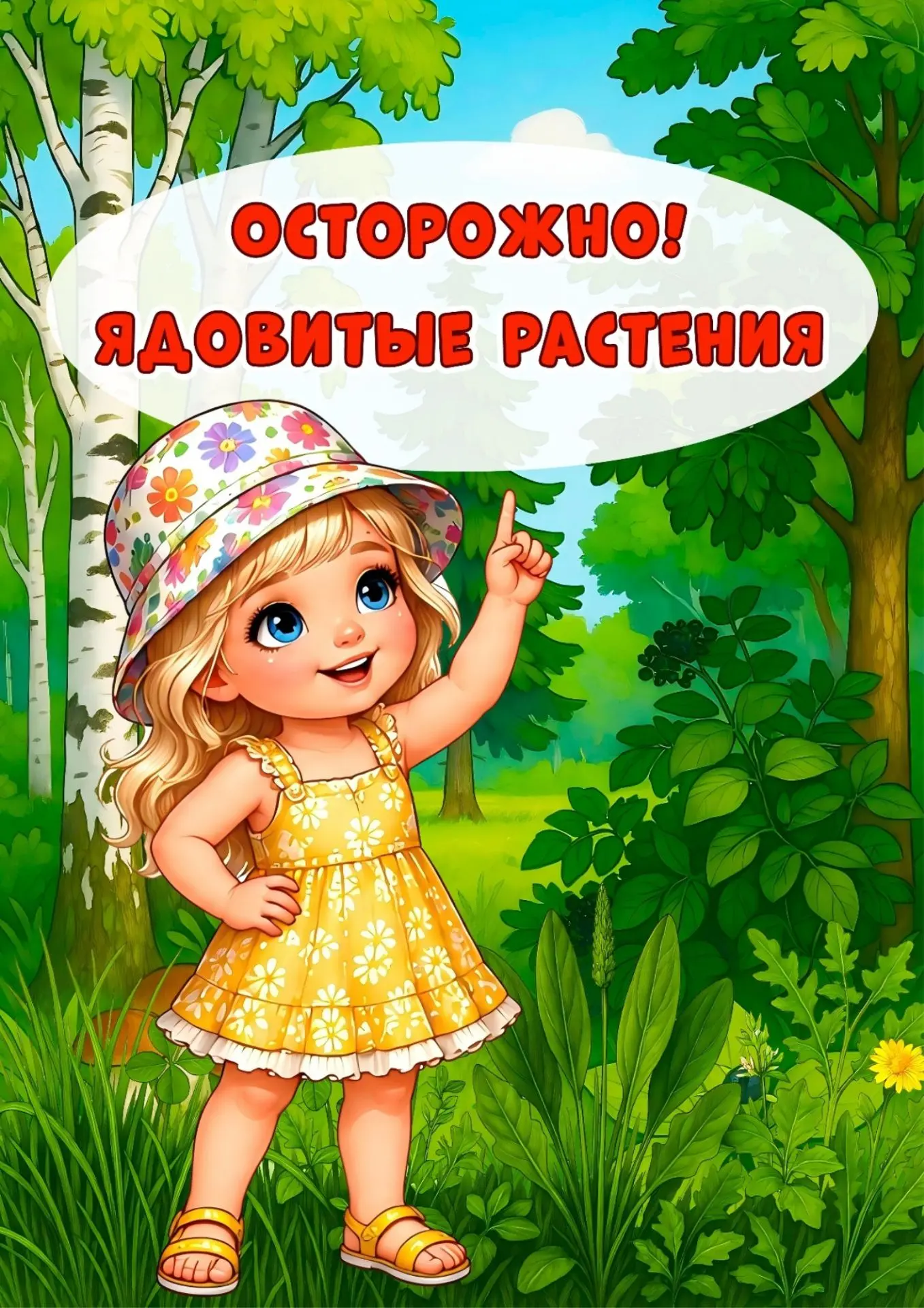 Дорогие родители, важно научить детей быть осторожными с незнакомыми растениями в природе. 

Многие 