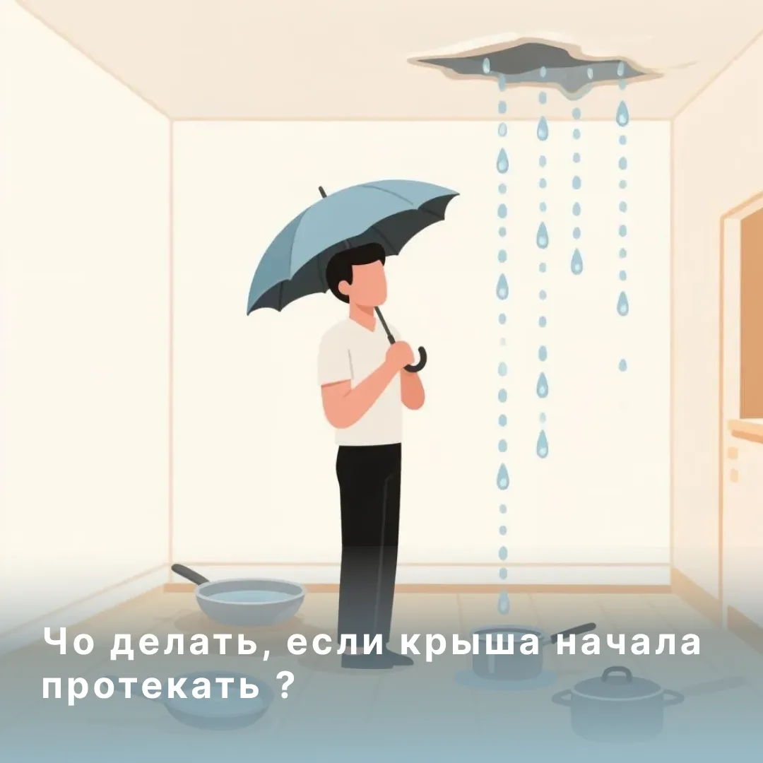 Что делать, если протекла крыша?