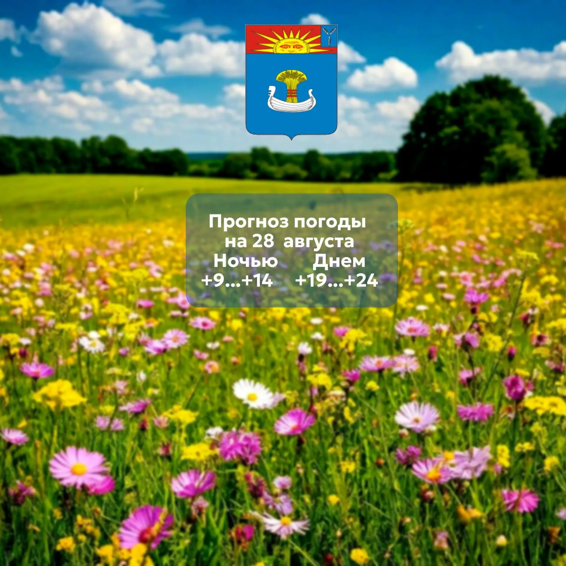 Прогноз погоды на 28 августа