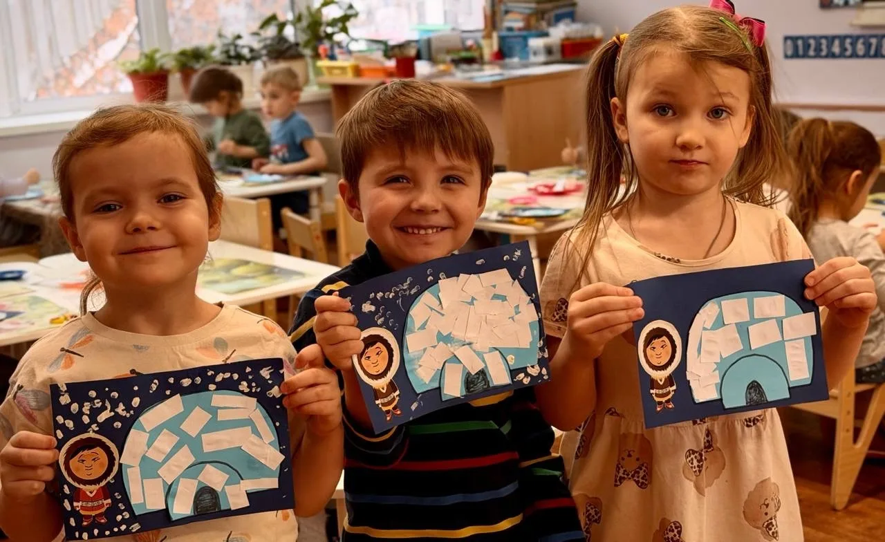 😄 Москва включила «режим Севера» — мы поддержали!  В Цветике-семицветике в средней группе прошло зан
