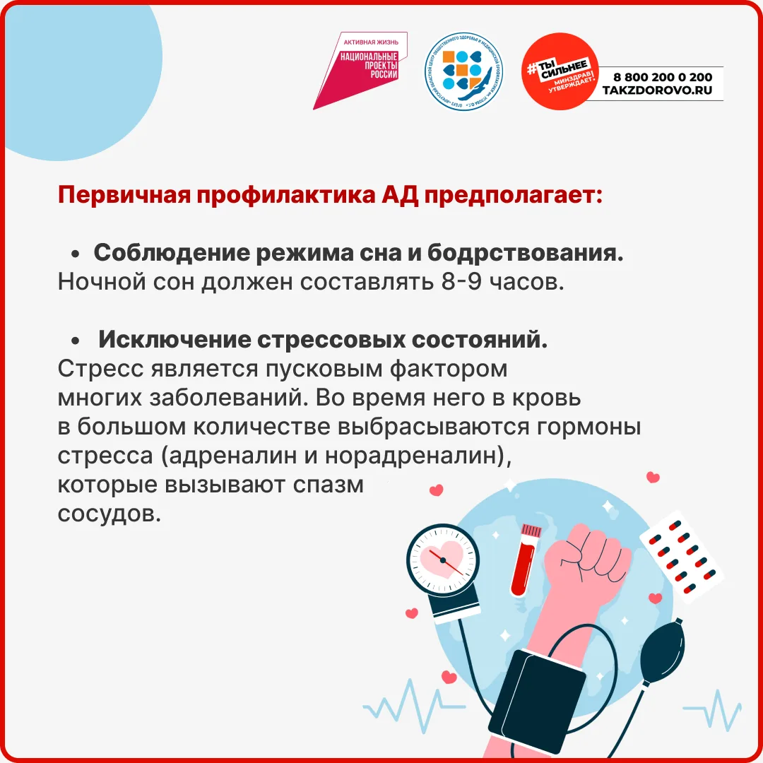 11.05.2026 по 17.05.2026г -  Неделя борьбы с артериальной гипертонией и приверженности назначенной в
