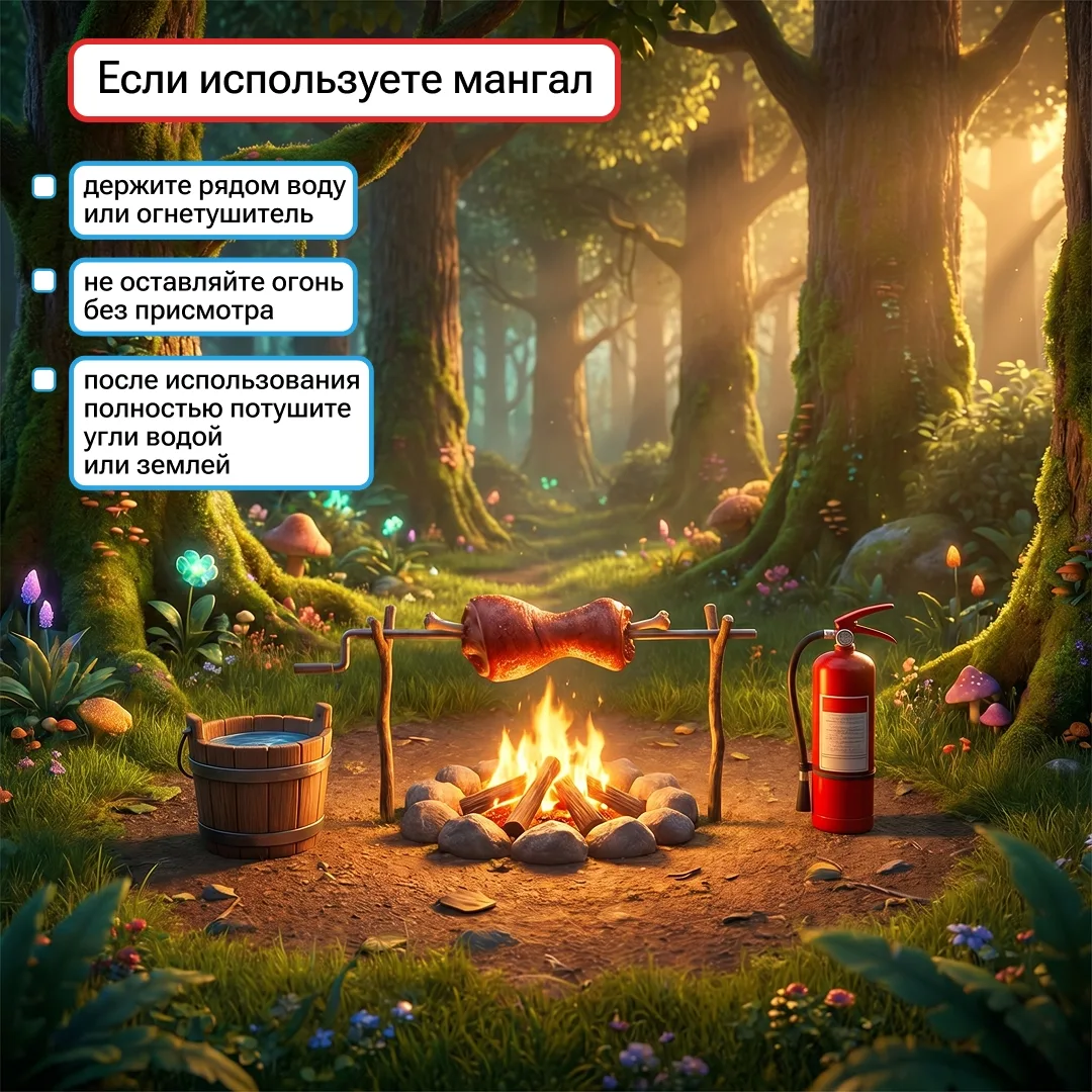 Небольшой пикник может обернуться огненным ЧП, если не соблюдать элементарные меры предосторожности.