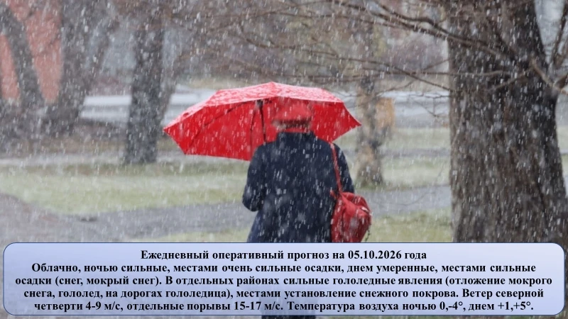 На основании ежедневного оперативного прогноза от ГКУ «ТЦМ»