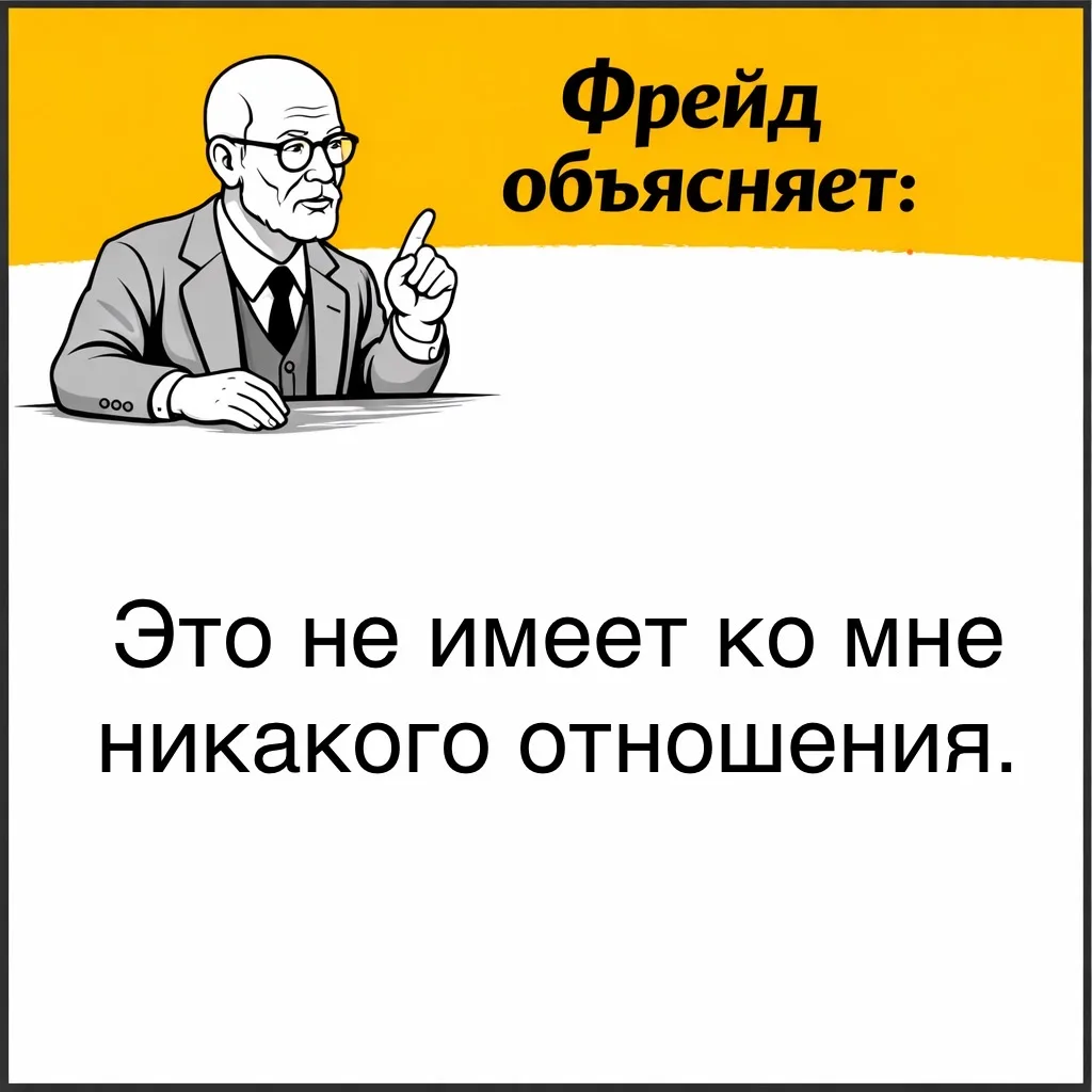 Фрейд обращал внимание на то, что когда люди говорят, что им всё равно,  к ним что-то н...