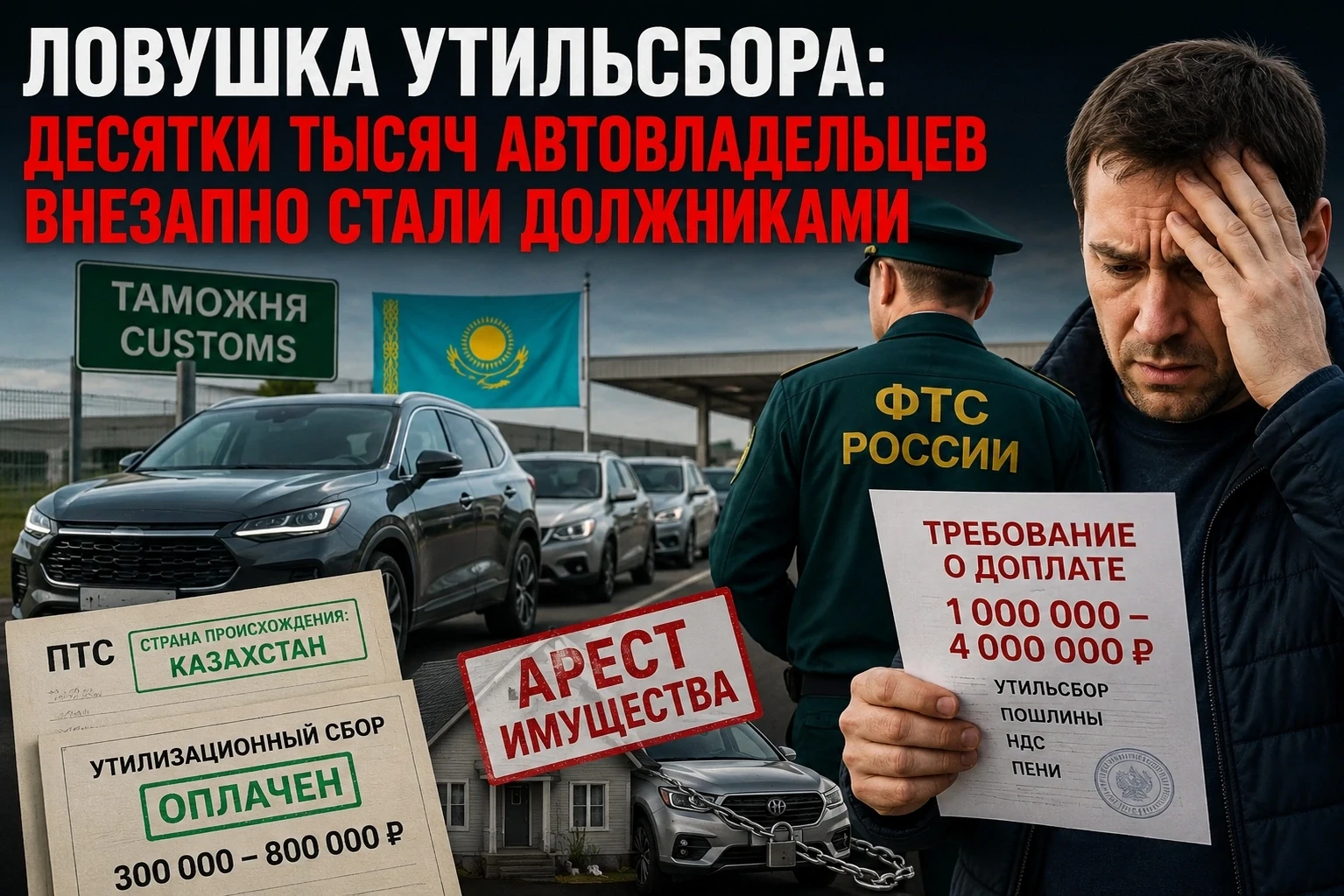 🚗 Ловушка утильсбора: десятки тысяч россиян, купивших автомобили из Казахстана, неожид...