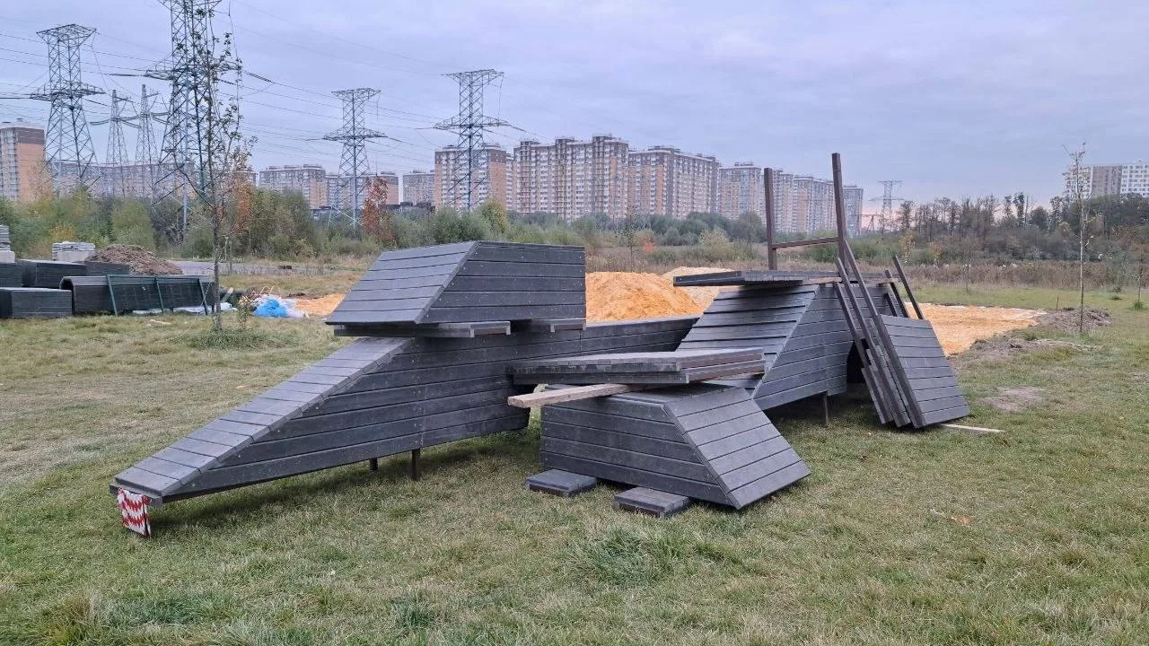 🐕 В парке «Дружба» в Некрасовке создают площадку для выгула собак