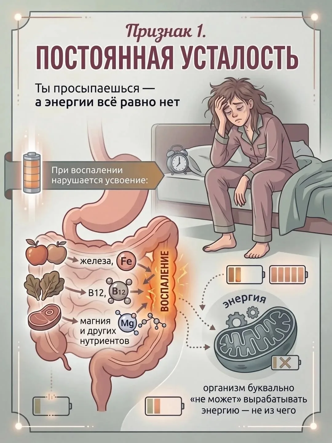 Многие привычные симптомы вовсе не должны быть нормой. Например: