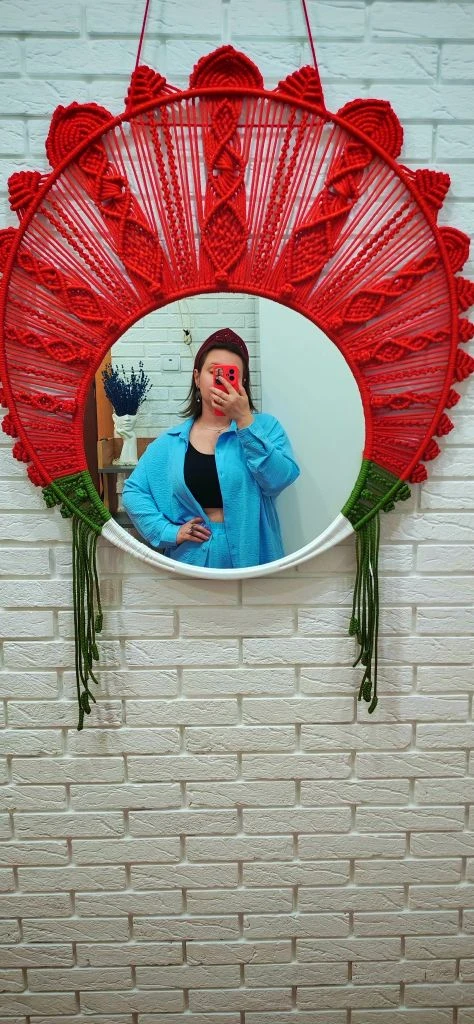 Зеркало-кокошник в технике макраме 🥰