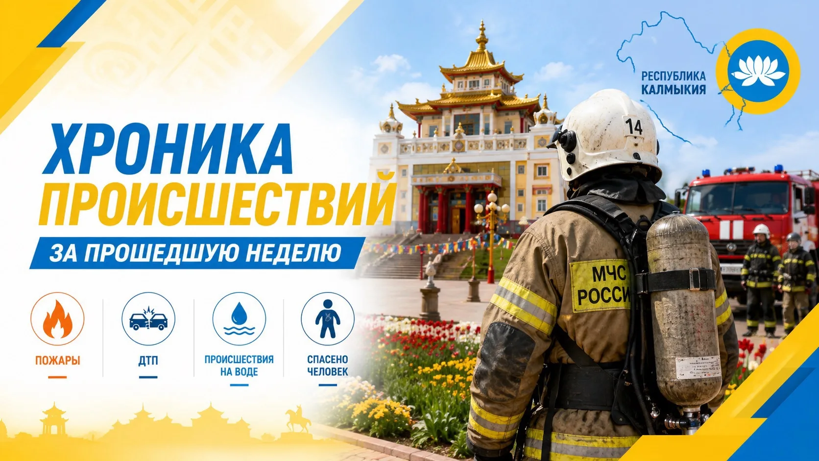 🚒 Хроника происшествий за прошедшую неделю

🚒За прошедшую неделю на территории Республики Калмыкия