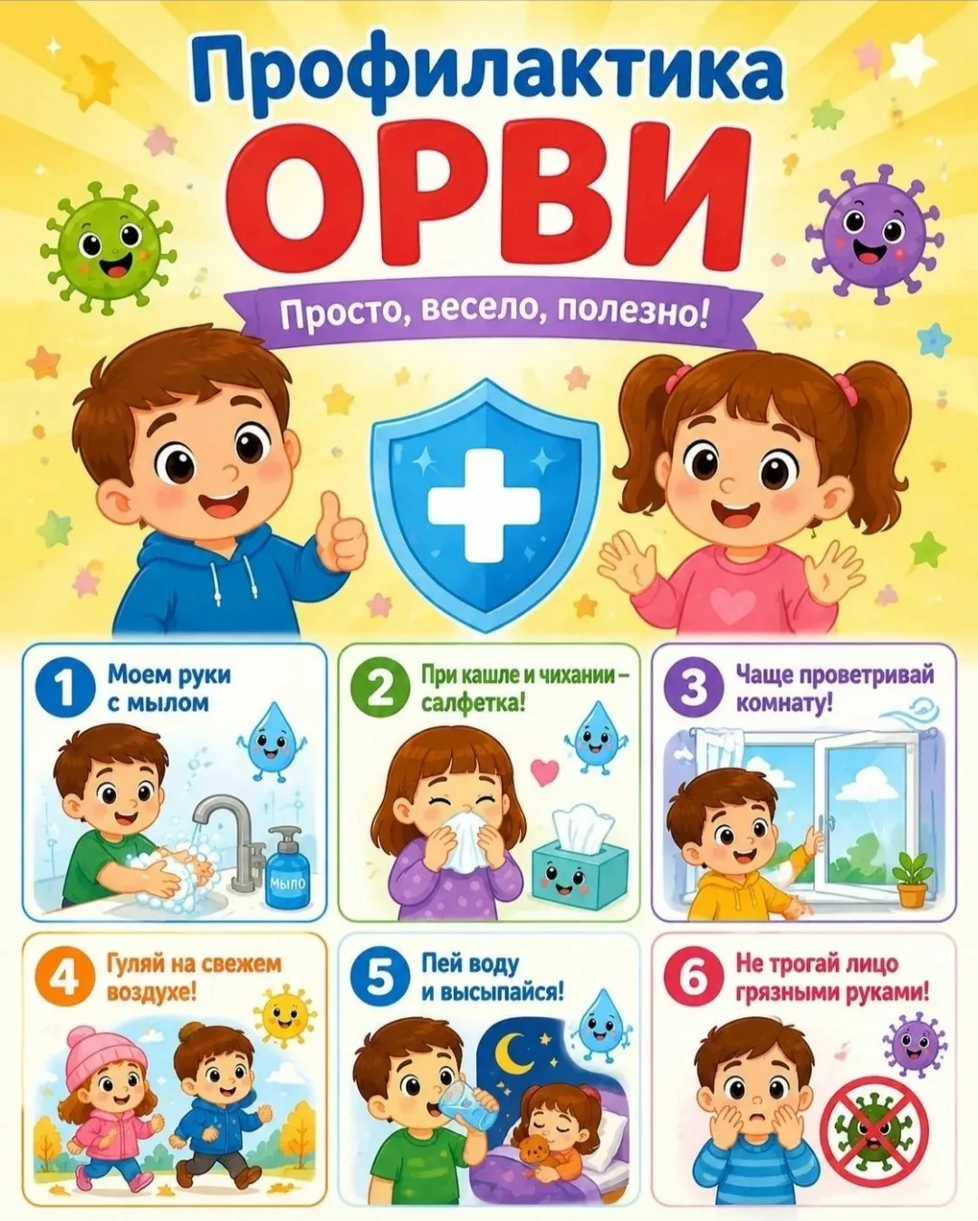 🍂 Как защитить малыша от ОРВИ в конце лета — начале осени?